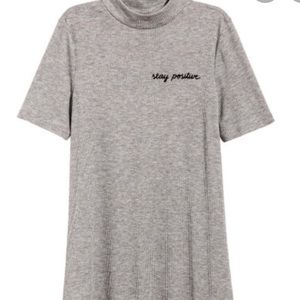 Grey "Stay Positive" Maxi Dress